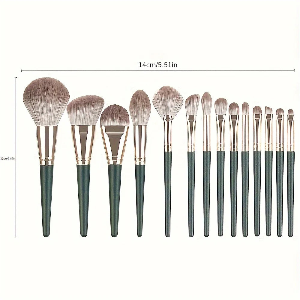 14-Piece Luxury Makeup Brush Set
