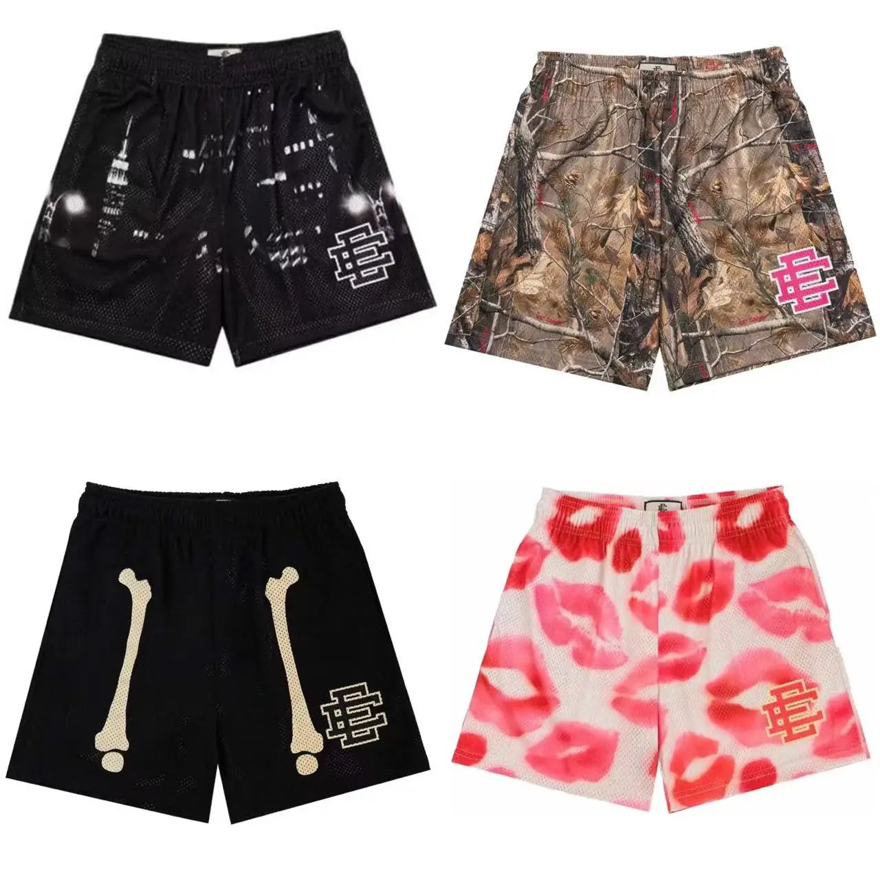 Eric Emanuel Beach Board Shorts Fitness Training Workout Short Pants