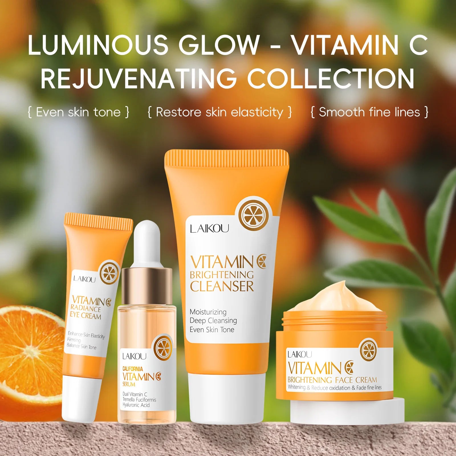 Anti Aging Vitamin C Brightening Skin Care Kit